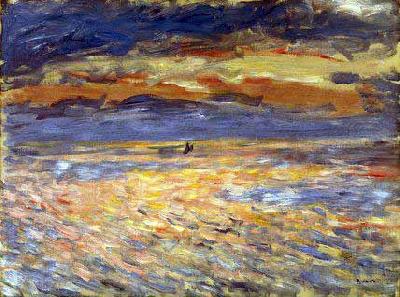 Pierre-Auguste Renoir Sunset at Sea France oil painting art